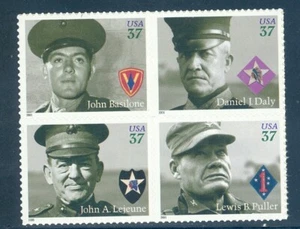 US 3961-3964 Distinguished Marines, Block/4, Mint NH - Picture 1 of 1