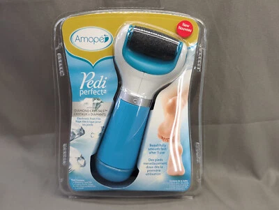 Lima de pie eléctrica perfecta Amope Pedi - rosa - funciona con pilas AA Foto 1 de 4
