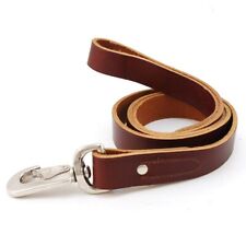 SCOTT Leather Dog Lead, Various Sizes, Black or Brown