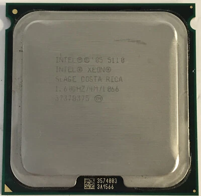 INTEL XEON DESKTOP COMPUTER PROCESSOR 5110 1.60 GHZ 1066MHZ 4MB CACHE LGA771 - Image 1 of 3
