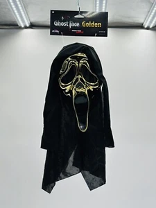 Ghost Face Golden Gold Metallic Mask Adult Costume Accessory NEW Scream FunWorld - Picture 1 of 1