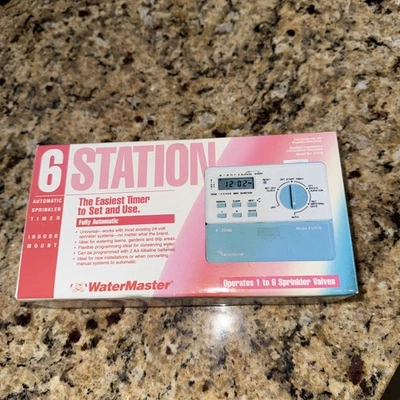 Temporizador automático de rociadores Orbit WaterMaster 57116 para interiores de 6 estaciones Foto 1 de 3