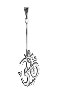 Donuthalter Om-Symbol Silber, für 30 - 40mm Donut  - Bild 1 von 1