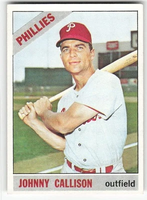 1966 Topps #230 Johnny Callison BASEBALL Philadelphia Phillies - Image 1 of 2