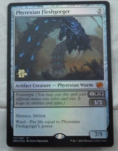 Phyrexian Fleshgorger PreRelease Foil Magic The Gathering NM Brothers War BRO - Picture 1 of 1