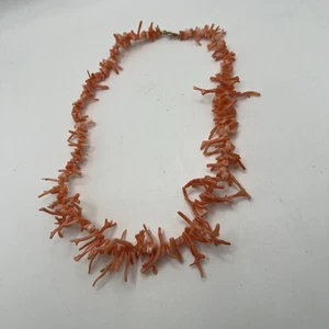 Vintage Zweig Koralle Halskette - 18 Zoll - GF Verschluss - Bild 1 von 5