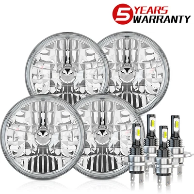 Faros LED redondos 4 piezas 5 3/4" 5,75 pulgadas para Toyota Corona 1,9 L 2,0 L 2,2 L Foto 1 de 4
