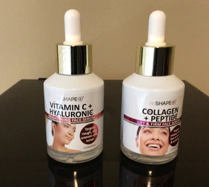 2 Reshape 1 Collagen Peptide & 1 Vitamin C Hyaluronic Acid Serum 2 Fl Oz - Picture 1 of 2