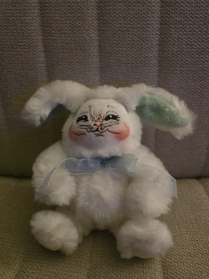 Annalee 2004 Furry Bunny Green Rare  - Image 1 of 4