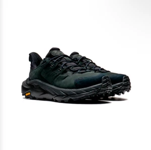 Hoka One One Kaha 2 Low GTX Gore-Tex Black Hiking Shoe 1123191-BBLC - Black Sz 8 - Picture 1 of 7