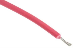 Alambre de plomo de prueba flexible de goma de silicona ROJA 1 mm2 CSA (55/0,15 mm) 2000V OD 4 mm - Imagen 1 de 1