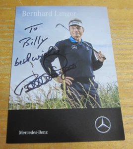 Fotografía Bernhard Langer Golfista Autografiada Firmada 4X5.75 PGA Tour Golf HOF - Imagen 1 de 3