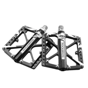 RockBros Aluminum Bicycle Flat Pedals BMX MTB Road Bike E-Bike Platform Pedals - Picture 1 of 31