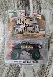 Greenlight 1992 FORD F250 BLACK STALLION Green Machine CHASE Kings of Crunch - Picture 1 of 3