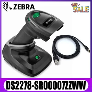 Zebra DS2278-SR00007ZZWW Bluetooth 1D 2D Barcode Scanner With USB Cable + Cradle - Picture 1 of 7