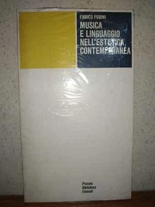 Enrico Fubini MUSICA E LINGUAGGIO NELL'ESTETICA CONTEMPORANEA, Einaudi SIGILLATO - Picture 1 of 1