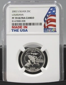 2002 S Louisiana Silver NGC PF 70 UCAM - Picture 1 of 2
