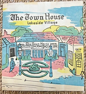 Vintage 1957 THE TOWN HOUSE Lakeside Village San Francisco Menu - Picture 1 of 3