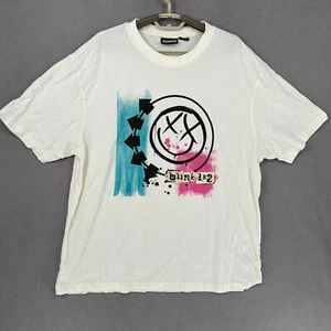 Blink 182 Shirt Mens 2XL XXL White Y2K Rock Band Album Retro Vintage Style - Picture 1 of 17