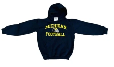 Michigan Football  Hoodie Size YM 7/8 Champion Brand Pull Over Sweatshirt - Image 1 of 4