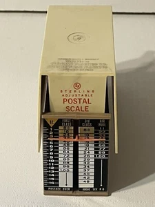 Escala Postal Vintage 642 Plásticos Esterlina Borden Ajustable Vintage 1975? - Imagen 1 de 5