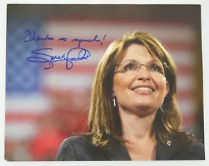 Sarah Palin Autograph Photograph Politician Photo Autographed Picture 10x8 - Picture 1 of 3