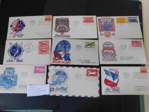 9 DIFFERENT STAEHLE & CACHETCRAFT FDC`S-1940`S-50`S , ITEM A - Imagen 1 de 1