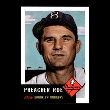 Preacher Roe 1991 Topps Archives 1953 Brooklyn Dodgers #254 NM GM 1