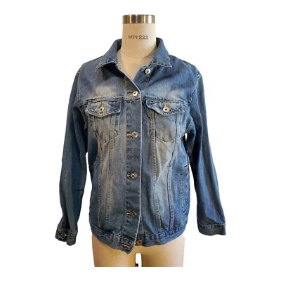Women's Embellished Denim Jacket Size S - Image 1 of 4
