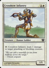 Magic MTG Tradingcard Ninth Edition 2005 Crossbow Infantry 12/350