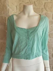 Gilet court turquoise neuf taille XXL marque Salt & Pepper étiqueté 64€ (cm) - Imagen 1 de 4