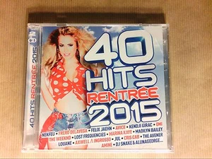 BOITIER 2 CD / 40 HITS 2015 / NEUF SOUS CELLO - Imagen 1 de 2