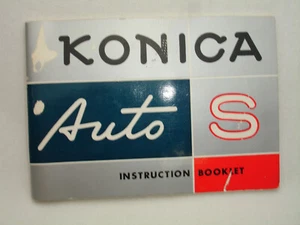 KONICA Auto S rangefinder camera Owners Manual / Instruction Booklet - Picture 1 of 4