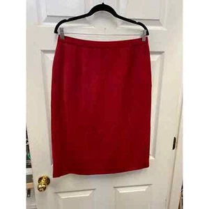 Pendleton Red Pencil Skirt Sz 16 - Picture 1 of 3