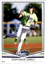 2017 Hillsboro Hops Grandstand #15 Connor Grey Frewsburg New York St Bonaventure
