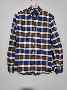 J Crew Herren Small S Slim Fit Oxford Hemd Eckig Kariert 100% Baumwolle Freizeit - Bild 1 von 3