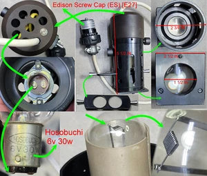 Microscopio Olympus LampHousing con deslizador de fase y un buen Hosobuchi 6v 30w - Imagen 1 de 12