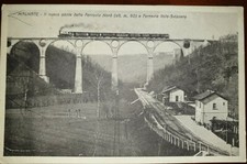 Cartolina d'epoca paesaggistica Italia Lombardia  Varese Malnate ferr Valmorea