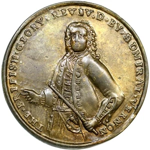 Medalla Almirante Vernon 1739 B-198 R-5 Medalla Porto Bello - Imagen 1 de 2