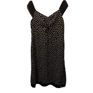 Dress barn Womens Dress Size 14 Black and white Polka dot Pin-up Rockabilly - Picture 1 of 9