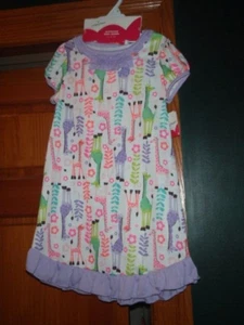 Camisón Jumping Beans GIRAFFEE y a juego 18" Vestido de muñeca Niña Talla 6 NUEVO CON ETIQUETAS - Imagen 1 de 2