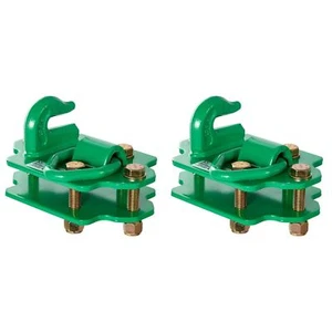 VEVOR 3/8" Ganchos de canastilla de tractor Grado 70 Acero forjado Paquete de 2 ganchos de agarre Verde - Imagen 1 de 2