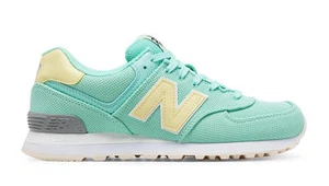 NEW BALANCE MUJER WL574MIC 574 VERDE MIAMI PALMS Estilo de vida Retro Tenis 6-10 - Imagen 1 de 4