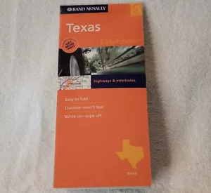 2006 Texas Rand McNally Karte, laminiert, beschreibbar/abwischen langlebig - Bild 1 von 5