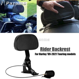 Motorcycle Driver Rider Backrest For Harley Touring Electra Glide Road King - Picture 1 of 8