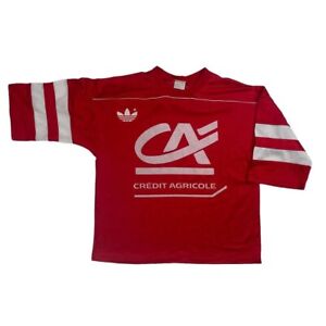 Adidas Vintage Made In France T shirt Rare Jersey Size L Red 80s 90s 2 Christmas