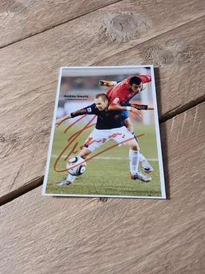 ANDRES INIESTA signed Foto ca.10x15 Autogramm (3599) + COA - Bild 1 von 2