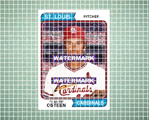 Claude Osteen St. Louis Cardinals 1974 Style Custom Baseball Art Card - Picture 1 of 2
