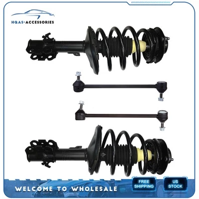 4PC For TOYOTA AVALON 1997-2003 LEXUS ES300 Front Complete Strut & Sway Bar Link - Image 1 of 4