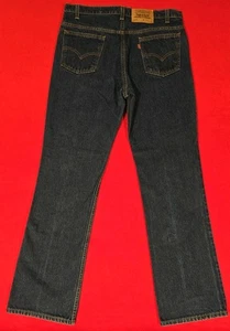 Vintage Levis 517 Jeans Mens 35x32 Bootcut Dark Wash Orange Tab 40517 0215 EUC - Picture 1 of 20
